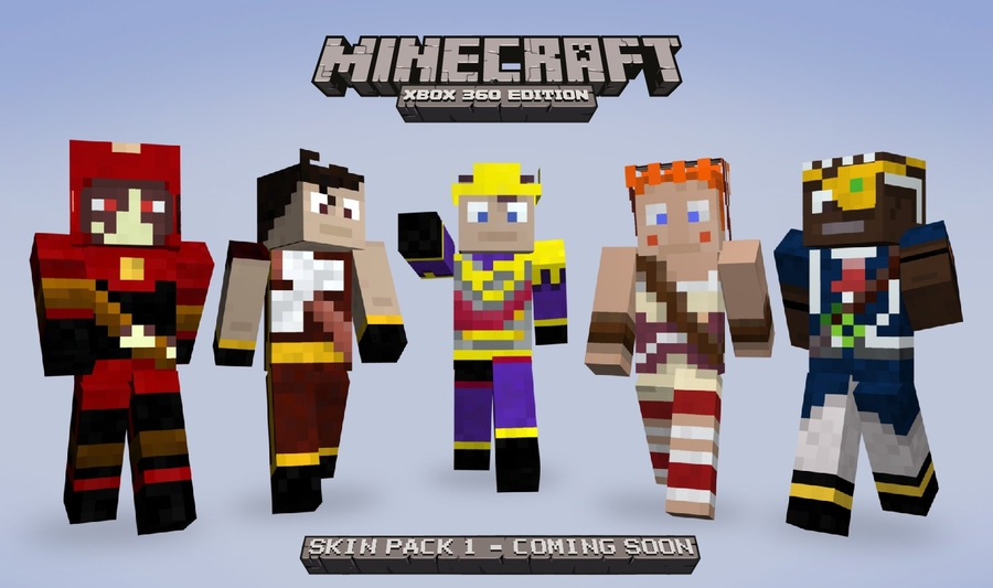 minecraft xbox 360 skins and texture packs download